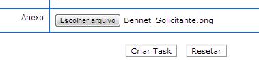 Observe na figura abaixo que o arquivo foi anexado.