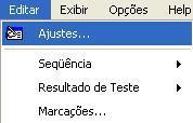 2 Configurando os Ajustes Para acessar essa tela basta ir ao menu editar e na opção Ajustes como é mostrado abaixo.