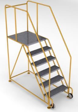 28 Figura 29 Escada com plataforma de metal Fonte: https://aconobre.wordpress.