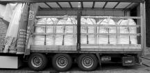 Máximo 32 pallets euro / caminhão ou 22 pallets container / caminhão a partir de 400 kg, 700 kg até no máximo 1250 kg / Big Bag s sobre