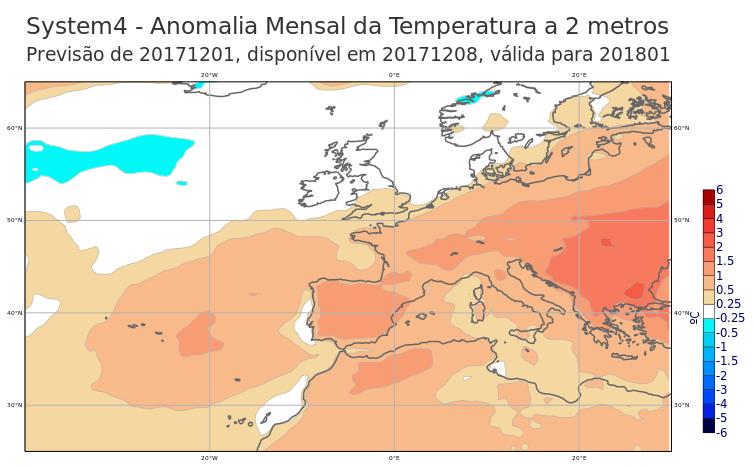 Inconsistência na Precipitação Temperatura acima do normal (0.5 a 1.