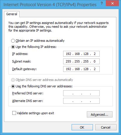 Configurar uma ligação de rede de IP estático ou 1. Repita os passos 1 a 5 da secção Configurar uma ligação de rede de IP dinâmico/pppoe.