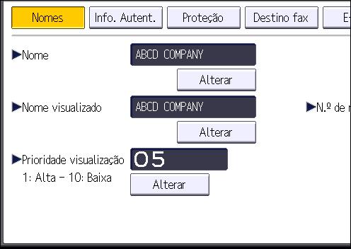 6. Digitalização 5. Prima [Info. Autent.] e em seguida [ Seg.]. 6. Prima [Especif.outras info.autent.] à direita de "Autenticação da pasta".