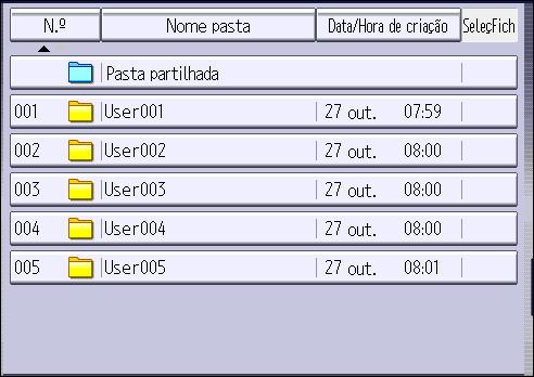 Imprimir Documentos Guardados Imprimir Documentos Guardados Imprime os documentos guardados no servidor de documentos.