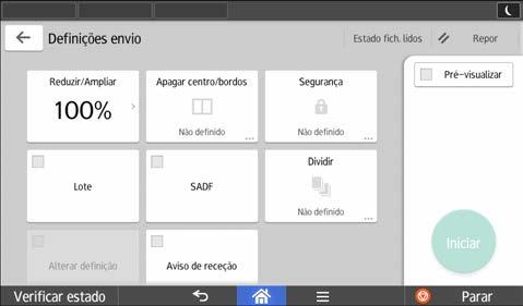 Como Utilizar Cada Aplicação 3 12 13 14 15 16 17 PT DLN241 N.º Ícone Descrição 12 Prima para especificar a escala de ampliação para digitalizar o original.