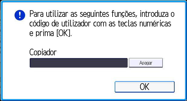 Iniciar Sessão no Equipamento Iniciar Sessão no Equipamento Quando o Ecrã de Autenticação é Visualizado Se a Autenticação básica, a Autenticação Windows ou a Autenticação LDAP estiver ativa, o ecrã