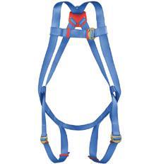 3.7 FALL PROTECTION PROTECÇÃO ANTIQUEDA PROTECCIÓN CONTRA CAÍDAS MP0902004 EN361 EN358 ANTI-FALL HARNESS 45 mm polyester straps 1 Dorsal mooring point Adjustable metal buckles in the thigh, chest and