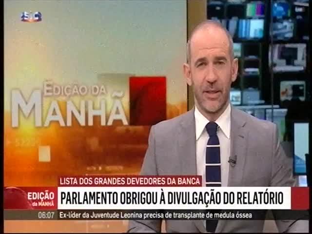 A41 SIC Duração: 00:02:23 OCS: SIC - Edição da Manhã ID: 80664099 23-05-2019