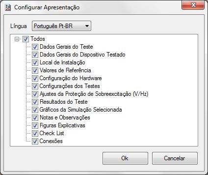 9. Relatório Ao final do teste pode ser requerido o relatório, basta