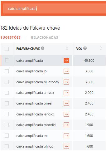 Dica Poderemos encontrar situações de dúvidas de como o produto pode ser buscado, sendo sinônimos ou com escrita semelhante.