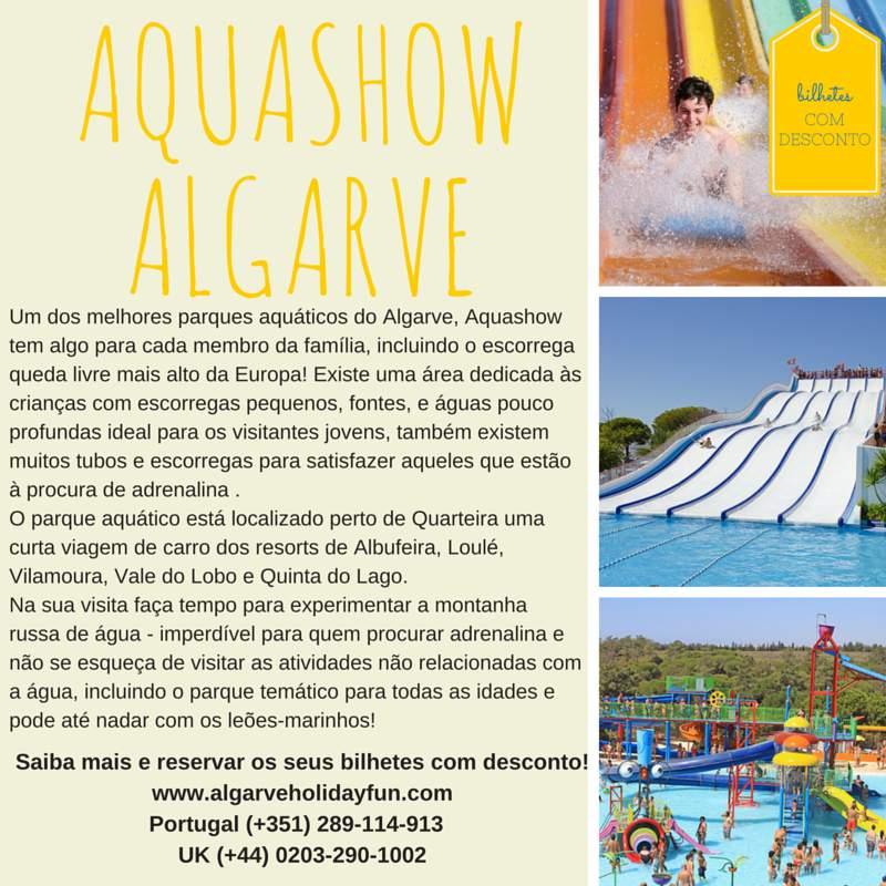 Um dos melhores parques aquáticos do Algarve, Aquashow tem algo para cada membro da família, incluindo um dos maiores escorregas em queda livre da Europa!