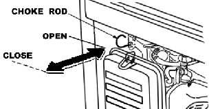 6. Operação Ligando o motor Antes de ligar o equipamento, verifique se mesmo está devidamente aterrado e s e o s p l u g u e s e s t ã o desconectados das tomadas. 1- Abra a torneira de combustível.
