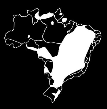 Encontram-se distribuídas irregularmente pelo país, habitando os cerrados do Brasil central, as regiões áridas e semiáridas do Nordeste, os campos e áreas abertas do Sul, Sudeste e Norte.