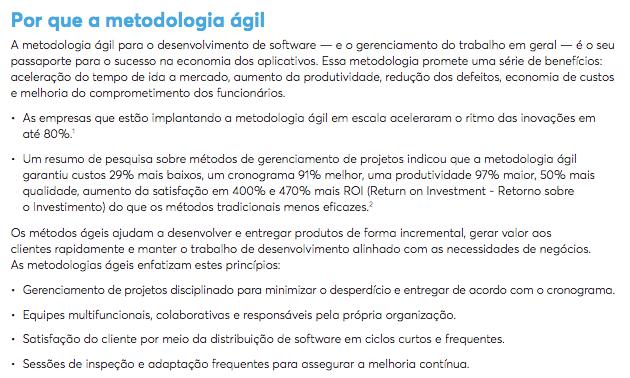 Modelo de Desenvolvimento Ágil (DevOps) O que diz a CA Technologies?