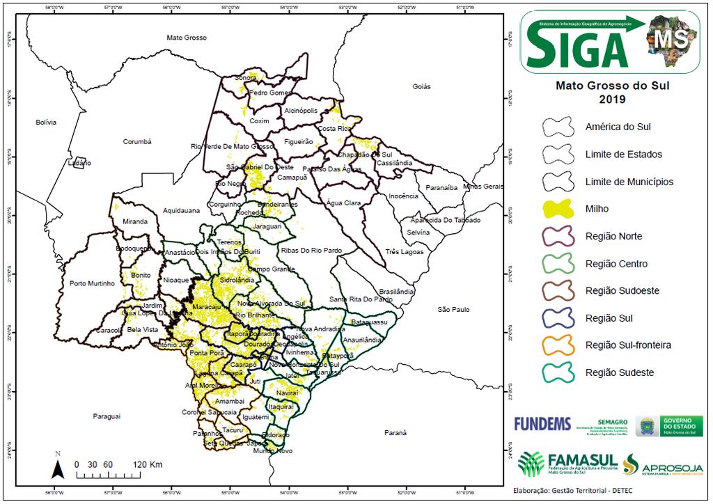 Acompanhamento de Safra Circular 309/2019 Milho 2ª Safra - 2018/2019 Na quarta semana do mês de maio deu-se continuidade ao acompanhamento do desenvolvimento do milho 2ª safra 2018/2019.