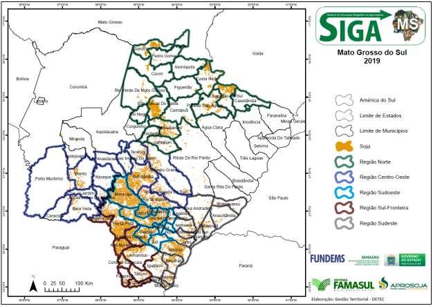 Acompanhamento de Safra Circular 300/2019 Soja-2018/2019 Na terceira semana do mês de março deu-se continuidade ao acompanhamento da colheita da soja 2018/2019-1ª safra, e plantio do milho