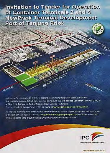 Convite Internacional 2 Indonesia Port Corporation (IPC) is seeking international