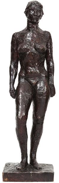 (104) (105) (103) 103 Ernesto de Fiori Mulher em Pé 120 cm (alt.) escultura em bronze ass. na peça 1937 Exemplar n 6/8. Reproduzida no livro Ernesto de Fiori - Uma Retrospectiva, à p.