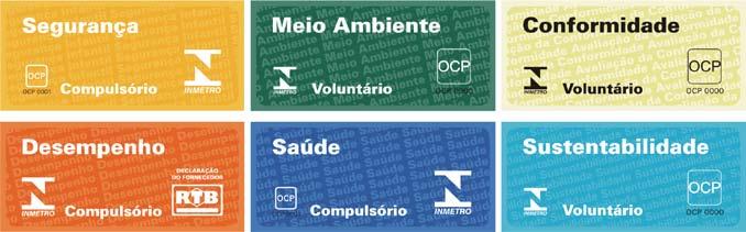 Ressalta-se ainda que, quando o programa de Avaliação da Conformidade tem caráter compulsório, a marca do Inmetro aparece no lado direito do selo e é maior que a marca do organismo certificador.