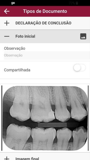 O ícone ao lado do tipo de documento indica que