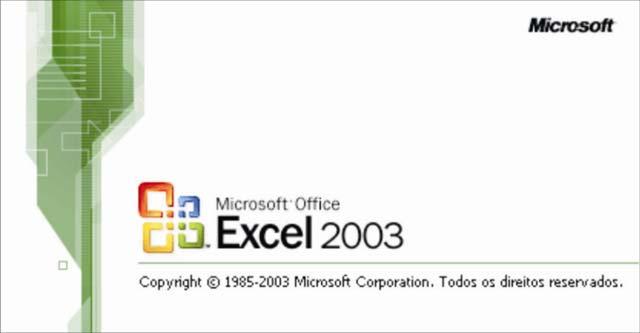 MICROSOFT 2003 O Excel é um software de planilha eletrônica ou de cálculos.