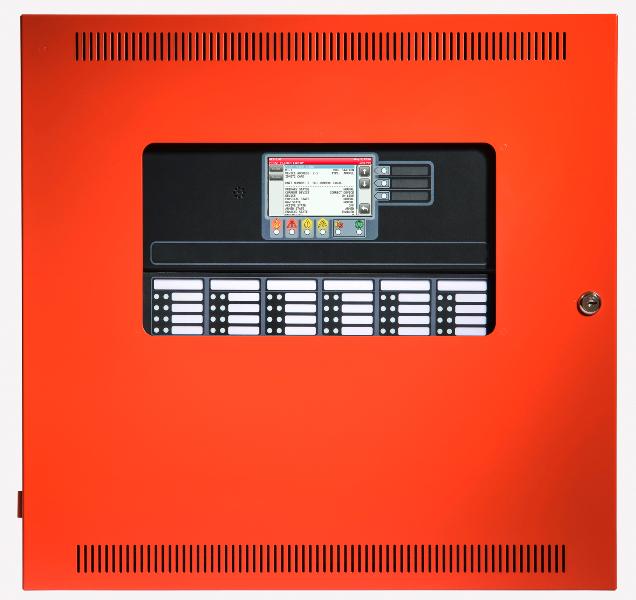 de toque de LCD colorida série 4606-9205 (Platina) Figure 6: 4007ES com notificação IDNAC e módulo anunciador de 48 LEDs opcional (4007-9805) Figure 8: Anunciador remoto de tela de toque de LCD