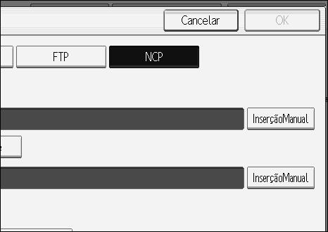 Enviar ficheiros de digitalização para pastas Enviar ficheiros para um servidor NetWare 2 Este capítulo explica como especificar destinos quando enviar ficheiros para um servidor NetWare.