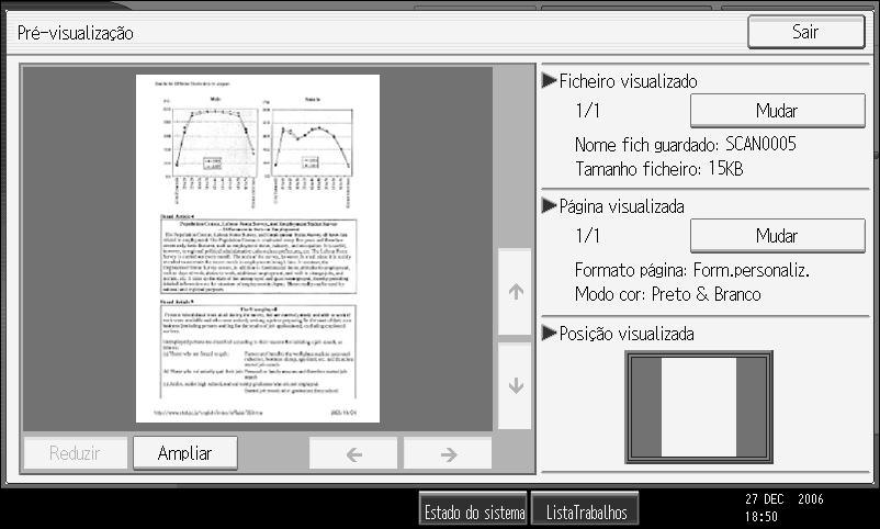 Verificar ficheiros guardados Ecrã de pré-visualização de ficheiro guardado 3 PT ATG012S 1. [Reduzir], [Ampliar] Na pré-visualização, pode reduzir ou ampliar a imagem do ficheiro. 2.