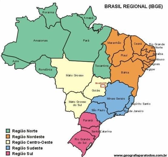 10 Figura 1 Mapa do Brasil Fonte: IBGE 1 (2010) Aqui se escreve o texto da subseção do capítulo.