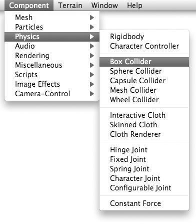 Adicionar Componentes a partir do menu Component Você pode clicar no ícone da