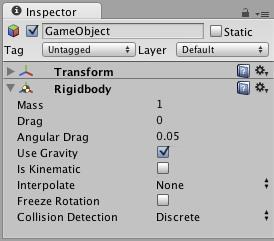 Até mesmo GameObjects vazios tem um Component Transform Lembre-se que você sempre pode usar o Inspector para ver quais os Components estão ligados ao GameObject selecionado.