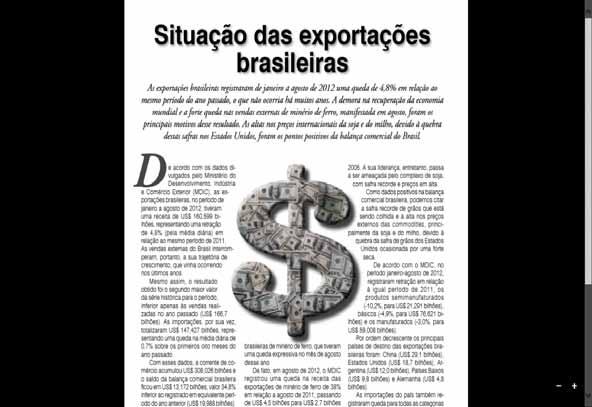 48 As figuras em questão mostram a mesma edição da revista Brazil Export em português e inglês, respectivamente, embora tenham capas diferentes.