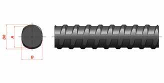 Tirantes Threadbolt ASTM A 615 - GRAU 100 Propriedades Mecânicas Mínimas [kgf/ mm 2 ] Grau 100 Cargas Limites Cargas [tf] Trabalho conforme norma ABNT