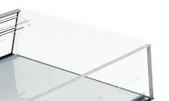 duplo Superfície de exposição em ABS branco Refrigerante amigo do ambiente R 290 Testado de acordo com a norma