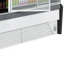 sonoro Refrigerante R 404 a / R 507 Iluminação LED interior e no display 4 prateleiras ajustáveis em altura e inclinação (aprox.
