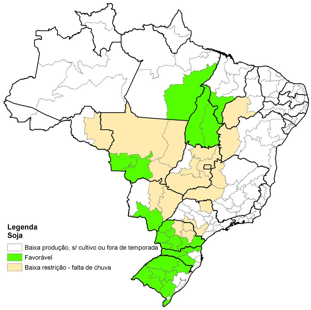 Figura 34 Mapa da produção agrícola Soja Fonte: onab/ibge.