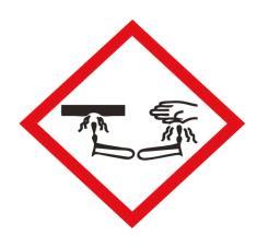 Identificação de perigos Classificação da substância ou mistura: Corrosão/irritação à pele: Categoria 1C Lesões oculares graves/irritação ocular: Categoria 2ª Sensibilização respiratória: Categoria