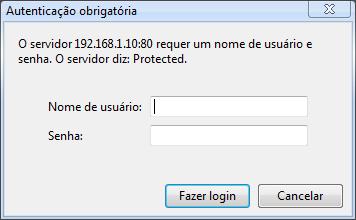 Após o comando indicado no navegador, aparecerá a seguinte tela: Figura 1.