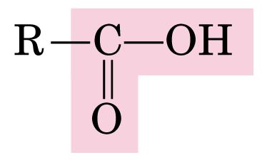 Ácidos graxos = ácidos carboxílicos com cadeias de hidrocarboneto (R) de com 4 a 36 átomos de