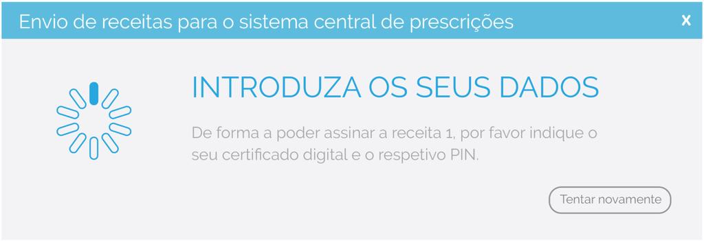 Durante o processo de emissão de uma prescrição desmaterializada,