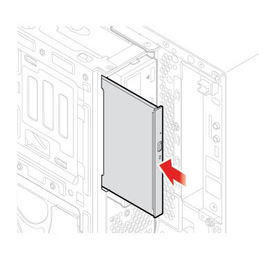 Figura 21. Instalando o suporte da unidade óptica Figura 22. Instalando a Unidade Óptica 6. Conecte o cabo de sinal e o cabo de energia à nova unidade óptica. 7. Reinstale as peças removidas.