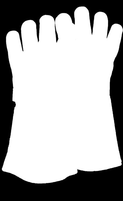 LUVA DE VAQUETA DE COBERTURA confeccionado em vaqueta, na face palmar, dedos e face dorsal.