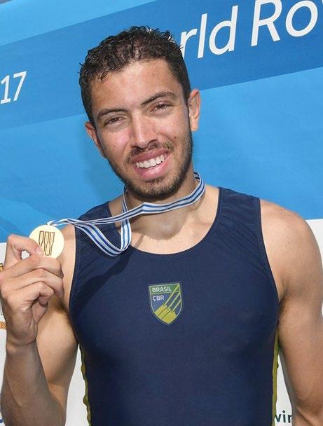 O atleta é o primeiro remador masculino brasileiro a vencer em um mundial.