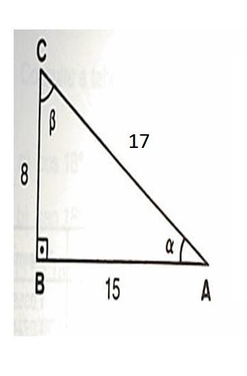 Exemplo Ache a tangente dos ângulos α e β do triângulo abaixo: Laura