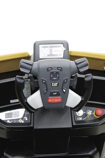 Volante automotor - Operação intuitiva e ergonómica Apoio de costas - Melhora o conforto do condutor e reduz o cansaço Ecrã LCD - menu claro e de fácil utilização Fácil acesso