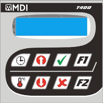 3. DESCRIÇÃO DO PAINEL: 1 2 3 9 8 4 7 5 6 1 Visor LCD 16 caracteres x 2 linhas. 6 Tecla resposta NÃO / CANCELA. 2 Tecla incrementa valor em ajuste / 7 força mudança de tela.