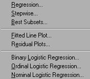 Análise de Regressão Correlação Procedimentos Gerais Y=f(X) Regressão linear Ajuste da Regressão Regressão linear Múltipla Best Subsets A análise de regressão é uma técnica estatística usada para