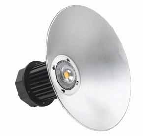 21 LED INDUSTRIAL HIGHBAY ELHT LED HIGHBAY 80W 200W 75% HighPower LED: 96 lm/w LED Chip: Bridgelux COB Drive Meanwell 93% de eficiência Ângulo de Abertura: 45 0 & 120 0 IP:65