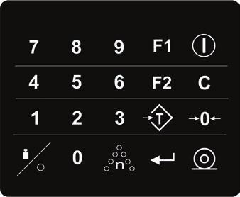 3.1. Detalhes do mostrador digital e teclado 1. DISPLAY Peso Kg Indica os dados referentes à pesagem, peso bruto ou líquido.