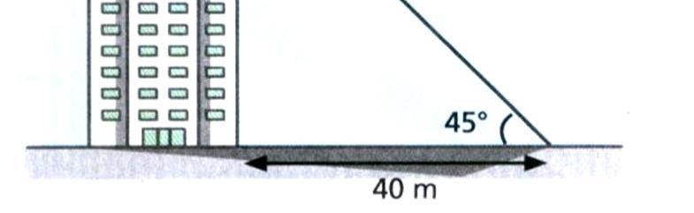 Do ponto vê-se o ponto B sob um ângulo de 30 com relação ao plano horizontal. A distância d entre os topos das árvores é: (A) 6 m. (B) 8 m.